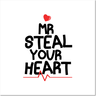 Mr Steal Your Heart Valentines Day Posters and Art